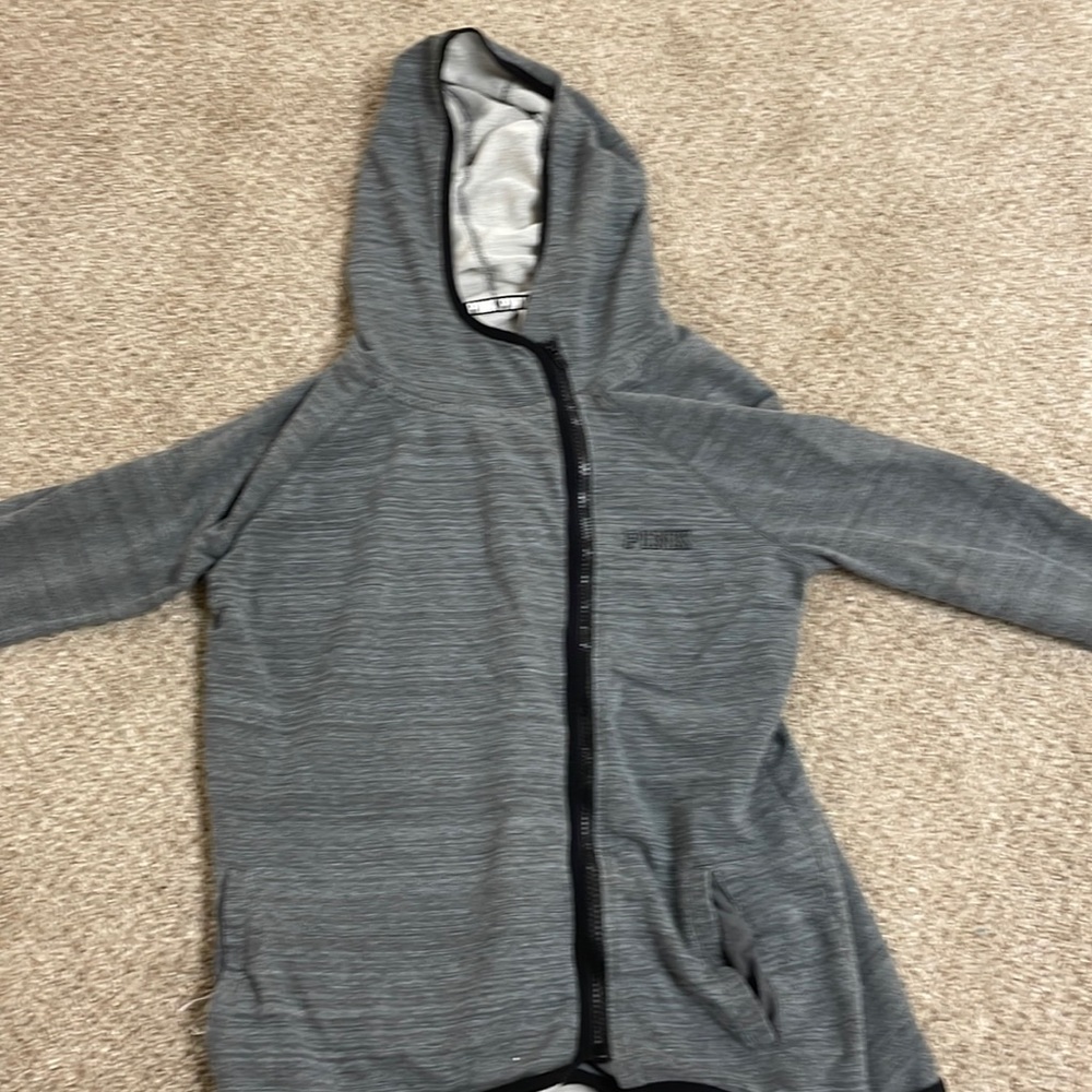 Pink Zip Up Sweatshirt